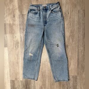 Everlane Jeans Womens The 90's Way High Distressed Thrashed Paint